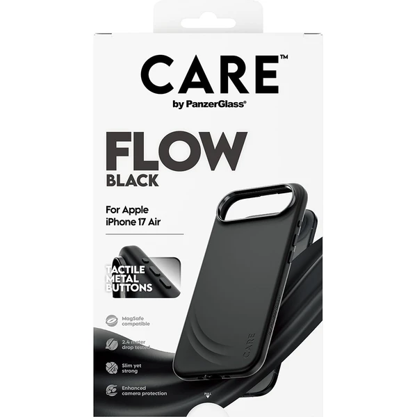 PanzerGlass® CARE Flow kryt s MagSafe Apple iPhone Air čierny - Puzdra - Obrázok KGDH000K01