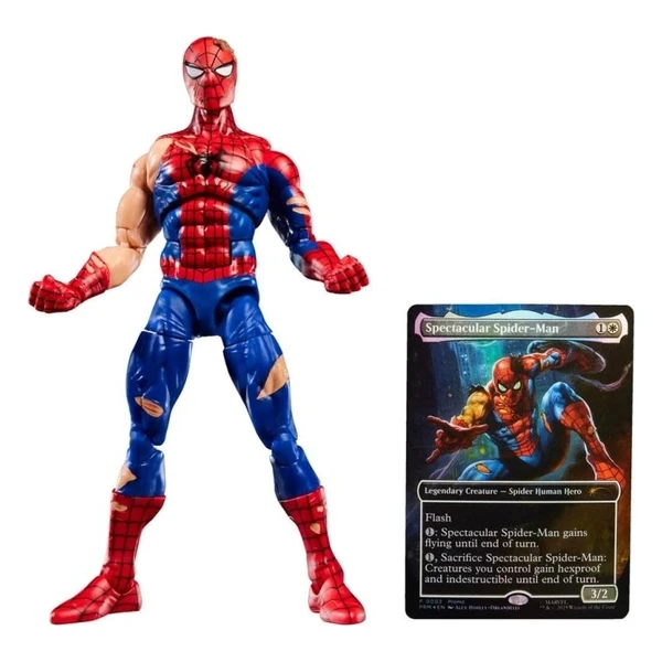 Figúrka Hasbro Marvel Legends X Magic: The Gathering - Battle-Damaged Spider-Man (plus Exclusive Foi - Figúrky - Hlavný obrázok