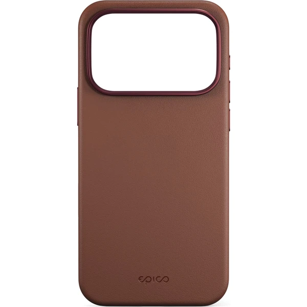 Epico Leather Pro Mag+ kryt pre iPhone 17 Pro Qi2 & Magsafe kompatibilný hnedý - Puzdra - Obrázok KGSF000K01
