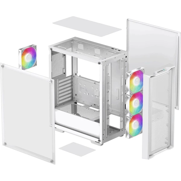 DEEPCOOL CC560 MESH V2 biela - Počítačové skrine - Obrázok KH2E000K01