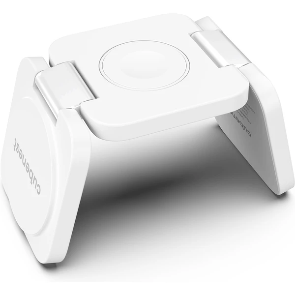CubeNest E310 Fold 3v1 magnetická bezdrôtová nabíjačka biela - Nabíjačky - Obrázok KH90000L01