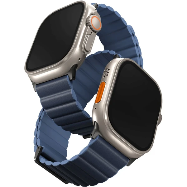 UNIQ Revix Premium Edition remienok pre Apple Watch 49/46/45/44/42mm Prussian (tmavo modrý/svetlo mo - Remienky - Hlavný obrázok
