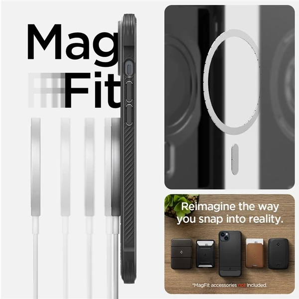 Spigen Rugged Armor Mag kryt iPhone 14 čierny - Puzdra - Obrázok KIZG300401