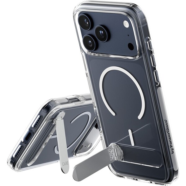 E-shop PanzerGlass® CARE Kickstand kryt s MagSafe Apple iPhone 17 Pro Max strieborný/biely