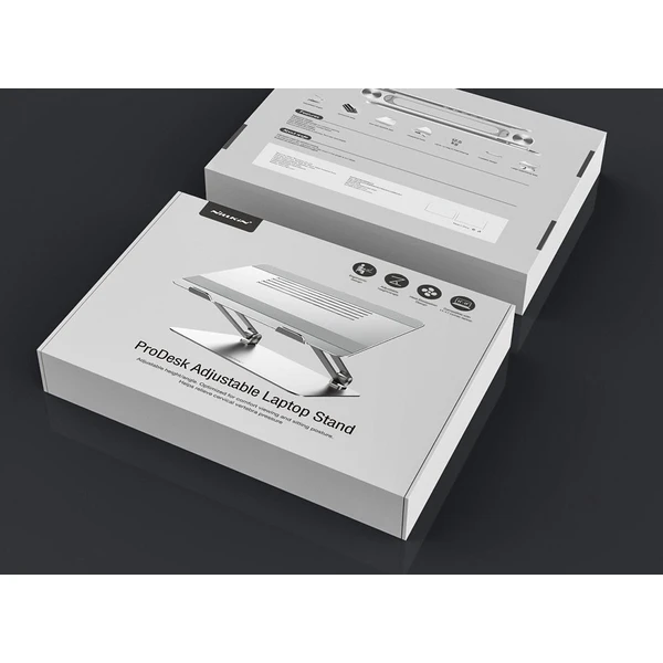 Nillkin ProDesk Adjustable stojanček na notebook strieborný - Stojany - Obrázok KJKX000501