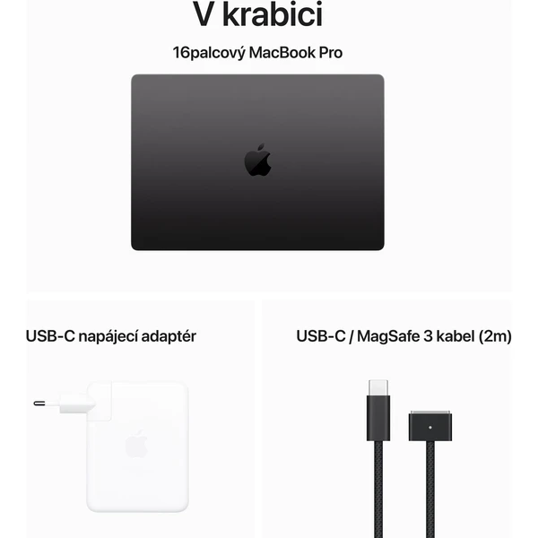 CTO Apple MacBook Pro 16" / 1TB SSD / UK KLV/ 36GB / Vesmírne čierna / M3 Pro 12xCPU / 18xGPU/ UK PW - Notebooky - Obrázok KJN2000G01
