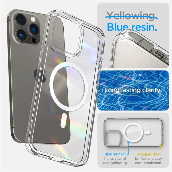 Spigen Ultra Hybrid Mag kryt iPhone 14 Pro Max biely - Puzdra - Obrázok KK1H300401