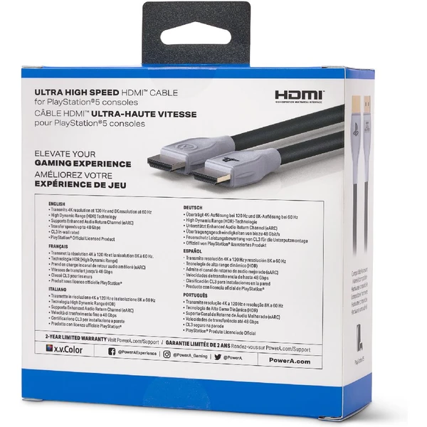 PowerA Ultra High Speed HDMI kábel ku konzole PS5 - Káble - Obrázok KKC9700301