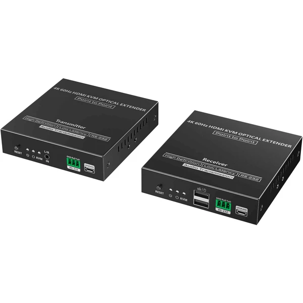 PremiumCord Optický HDMI KVM extender 4K @ 60Hz 4:4:4 až na 40km - Ostatné - Obrázok KKNF000K01