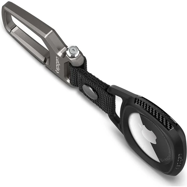 Spigen Rugged Armor Apple AirTag čierne - Puzdra - Obrázok KLPGF00101