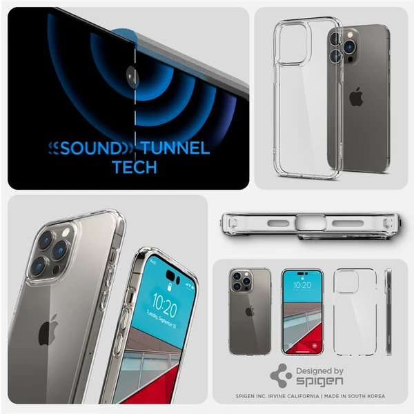 Spigen Ultra Hybrid kryt iPhone 14 Pre číry - Puzdra - Obrázok KM0H300401