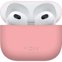 FIXED Silky ultratenké silikónové púzdro Apple Airpods 3 ružové - Puzdra
