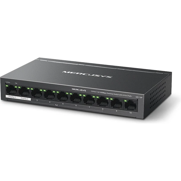 Mercusys MS110P switch - Switche - Obrázok KMHE000K01
