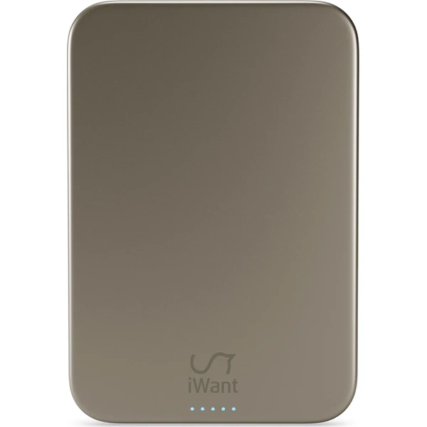 iWant Qi2 MagSafe hliníková powerbanka 10 000 mAh titanová - Powerbanky - Obrázok KMJL000K01