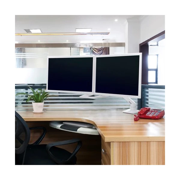Ergotron HX Desk Stolové rameno pre 2 monitory 32" - Držiaky pre obrazovky - Obrázok KMMB100501