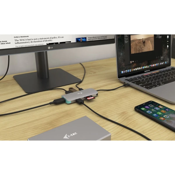 i-tec USB-C Metal Nano Dock - Dokovacie stanice - Obrázok KMPN200401