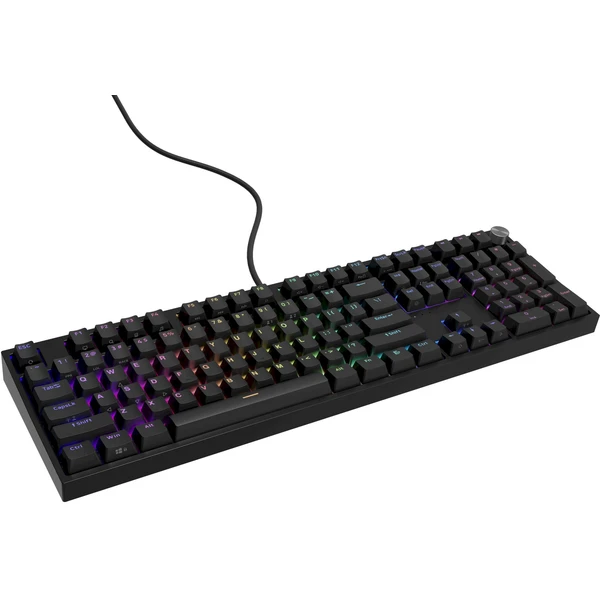 Genesis Thor 404 herná klávesnica Outemu Peach Silent US čierna - Klávesnice - Obrázok KNBE000K01