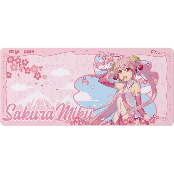 Akko x Sakura Miku podložka pod myš a klávesnicu - Podložky - Hlavný obrázok