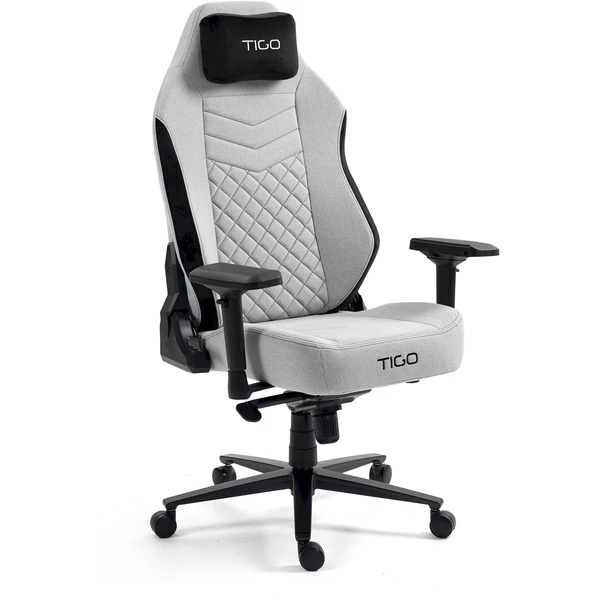 TIGO Emperor herná stolička šedočierna - Stoličky - Obrázok KO5H000K01