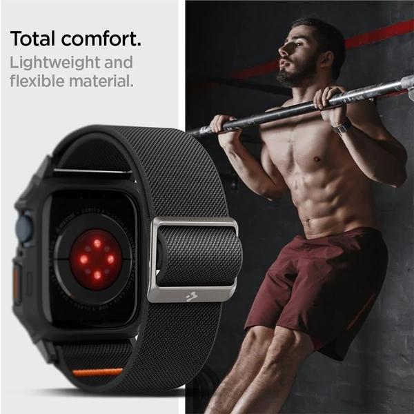 Spigen Lite Fit Pre remienok Apple Watch 45/44mm matne čierny - Remienky - Obrázok KOA1000P01