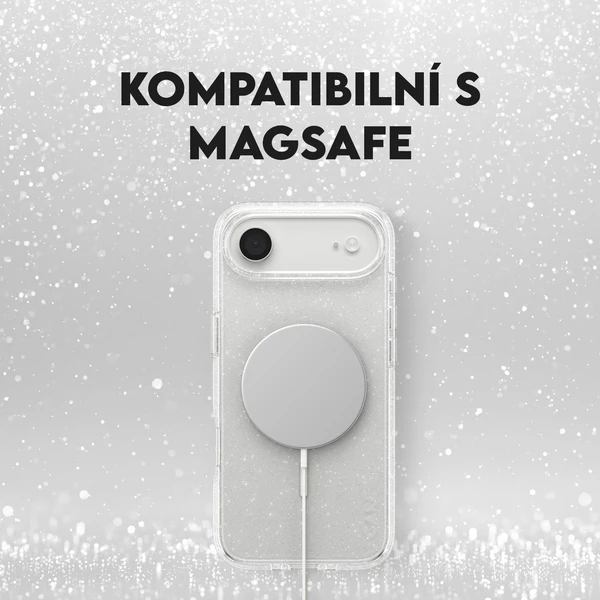PanzerGlass® CARE Star Lit kryt s MagSafe Apple iPhone Air trblietavý/biely - Puzdra - Obrázok KPDH000K01