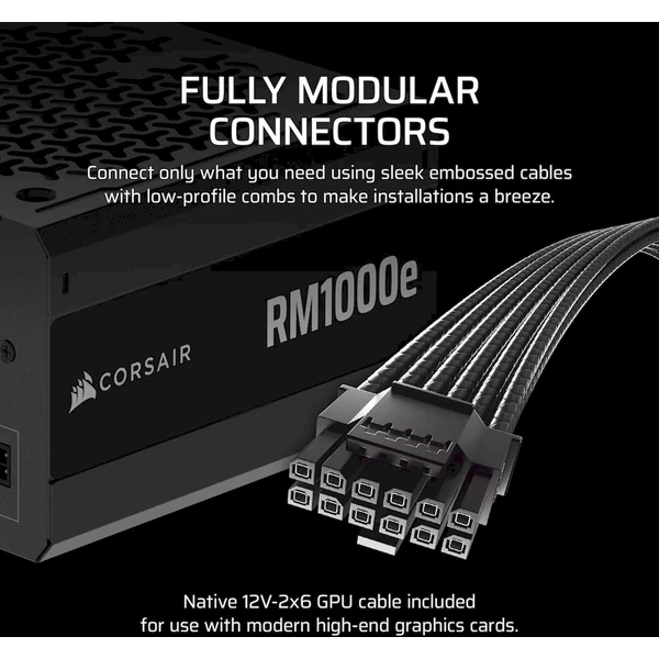 Corsair RM1000e čierny - Zdroje - Obrázok KPOK000K01