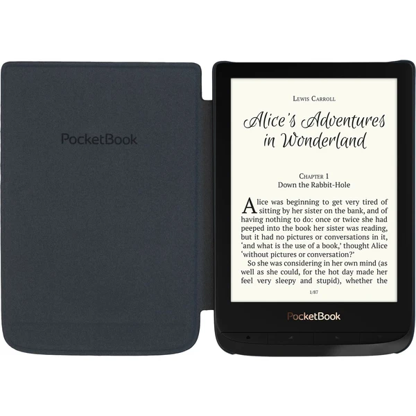POCKETBOOK Shell black stris púzdro čierne - Puzdra - Obrázok KQYH300401