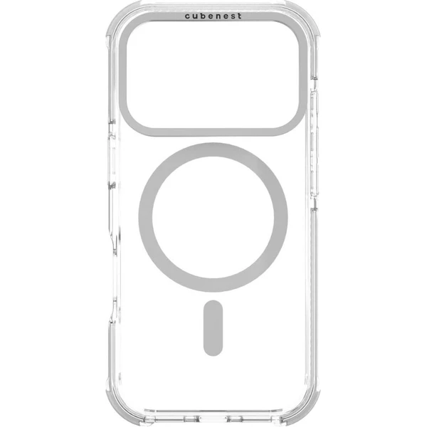 Cubenest MagPro Strong Guard MagSafe kryt iPhone 17 Pro biely - Puzdra - Obrázok KRBK000K01