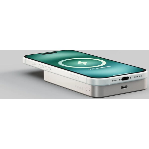 ZENS Pro 1 MagSafe/Qi2 slim powerbanka (10000 mAh), 15 W, USB-C, biela - Powerbanky - Obrázok KRFL000K01