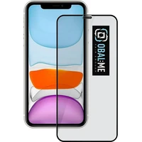 Obal:Me 5D tvrdené sklo Apple iPhone 11/XR čierne - Ochranné fólie a sklo