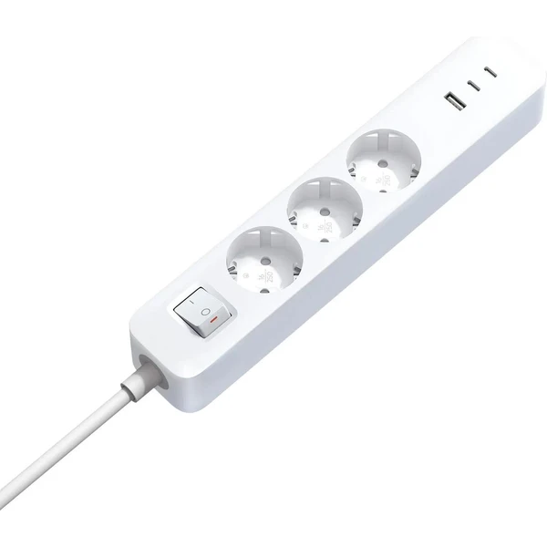 Xiaomi 20W Power Strip (2C1A) predlžovacia zásuvka biela - Zásuvky - Obrázok KS7K000K01