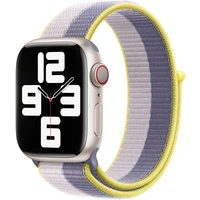 Apple Watch prevliekací športový remienok 41/40/38mm levanduľovo šedý / svetlo ľaliový - Remienky