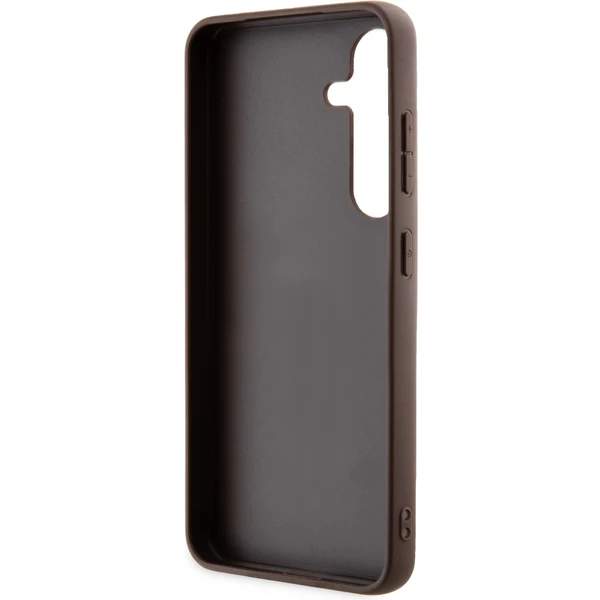Guess PU 4G Metal Logo Zadný kryt Samsung Galaxy S24+ hnedý - Puzdra - Obrázok KSH1000O01