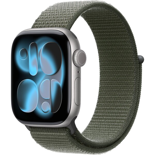 Apple Watch 42/41/40/38mm píniovo zelený prevliekací športový remienok