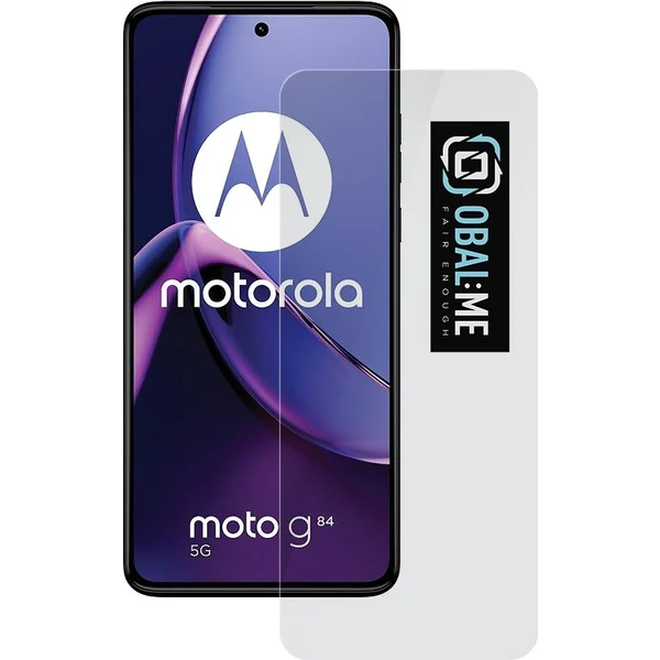 OBAL:ME 2.5D Tvrdené Sklo pre Motorola G84 číre - Ochranné fólie a sklo - Hlavný obrázok