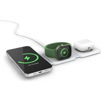Spello 3in1 MagSafe bezdrôtová nabíjačka (15W) biela - Nabíjačky