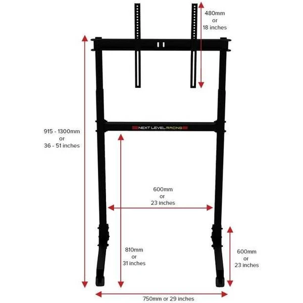 Next Level Racing Single Monitor Stand, stojan pre 1 monitor - Herné sedačky - Obrázok KUBMF00101