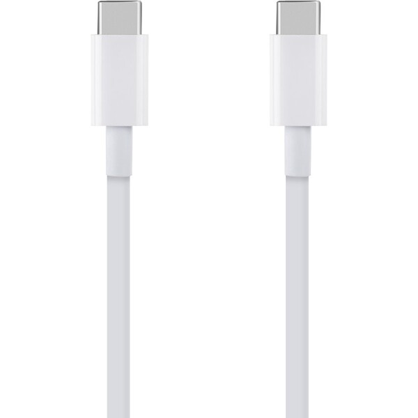 E-shop Obal:Me Rýchlo nabíjací USB-C/USB-C napájací kábel 1m biely