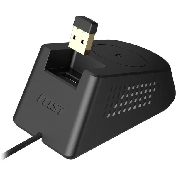 MSI VERSA Pre bezdrôtová herná myš + Mouse Dock Pre set čierny - Myši - Obrázok KUSE000K01