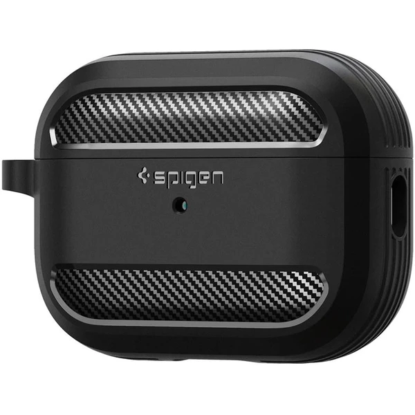 Spigen Rugged Armor puzdro pre AirPods Pro 2 čierne - Puzdra - Obrázok KVK0000N01