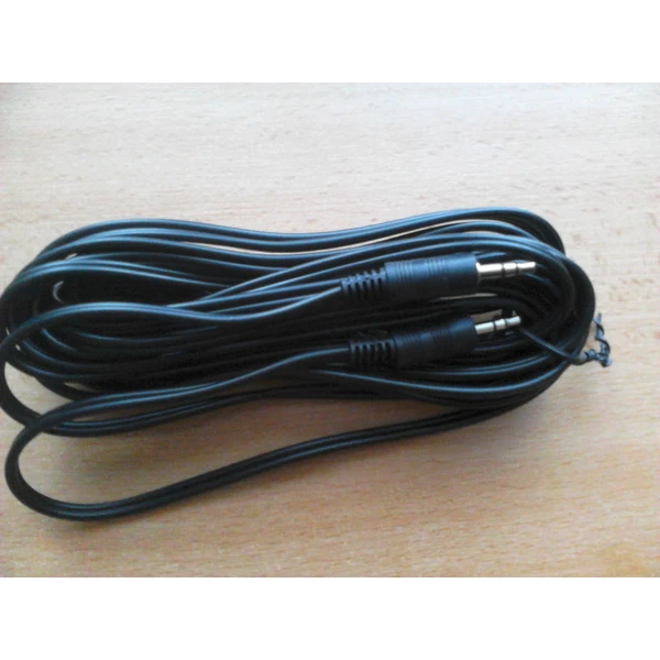 PremiumCord 3,5 mm/3,5 mm prepojovací kábel 5 m čierny - Káble a redukcie - Obrázok KVSU000501