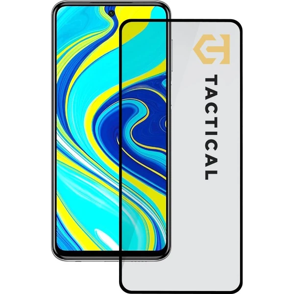 Tactical Glass Shield 5D sklo pre Xiaomi Redmi Note 9 Pro/9S/9 Pro Max čierne - Ochranné fólie a sklo - Hlavný obrázok