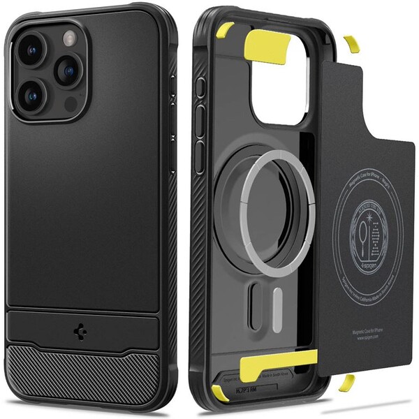 E-shop Spigen Rugged Armor MagFit iPhone 15 Pro Max matne čierny