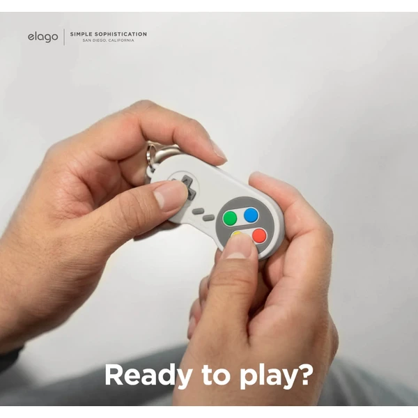 ELAGO W5 GamePad puzdro pre Apple AirTag šedé - Puzdra - Obrázok KXEM100501