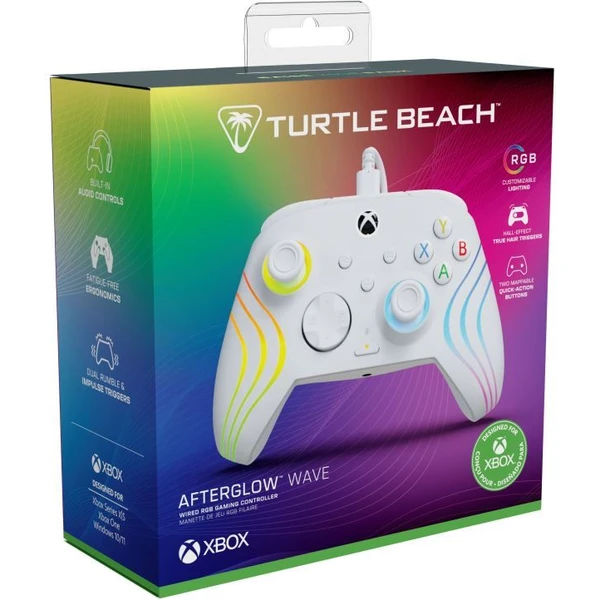 Turtle Beach herný ovládač RGB Afterglow Wave (XBOX/PC) biely - Herné ovládače - Obrázok KXMH000K01