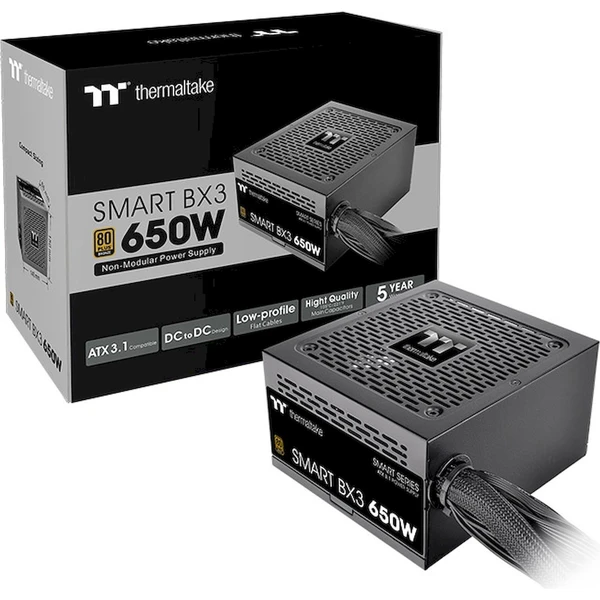 Thermaltake Smart BX3 650W čierna - Zdroje - Obrázok KYFL000K01