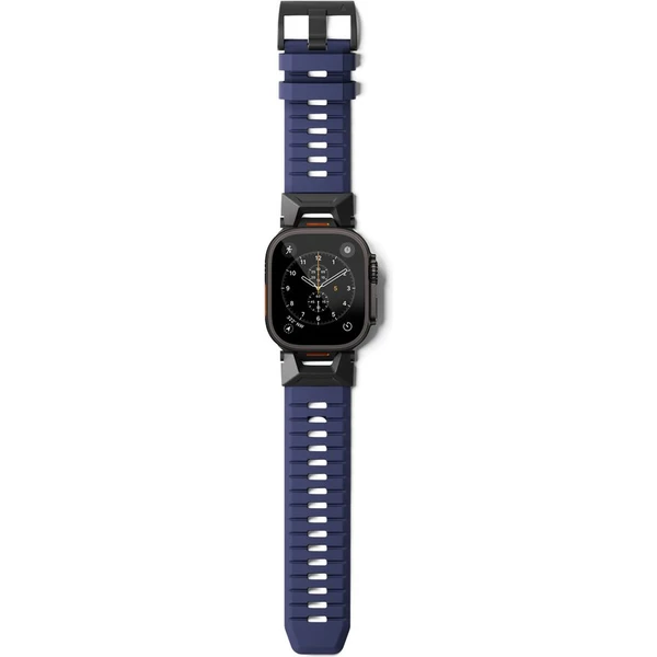 Epico Rubber Pro remienok s nerezovým zapínaním pre Apple Watch 49/46/45/44/42mm modrý - Remienky - Obrázok KZMJ000K01