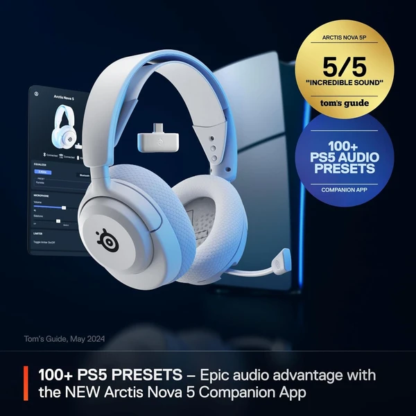SteelSeries Arctis Nova 5P herné slúchadlá biela - Slúchadlá - Obrázok L0A8000O01