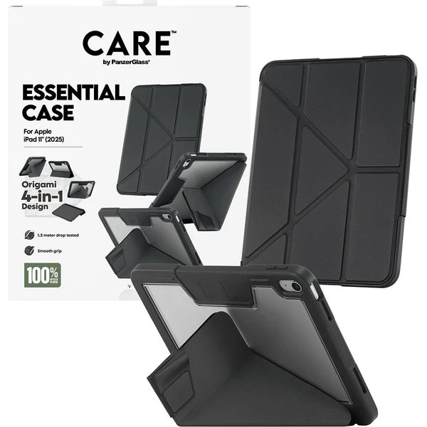 PanzerGlass® CARE 4v1 Essential puzdro Apple iPad 11" (2025) čierne - Puzdra - Hlavný obrázok