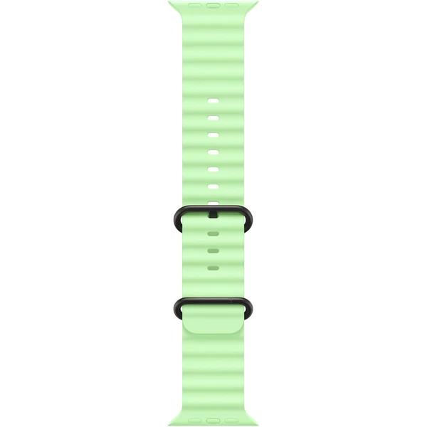 Apple Watch 49/46/45/44mm neónovo zelený Oceánsky remienok čierny titán - Remienky - Hlavný obrázok